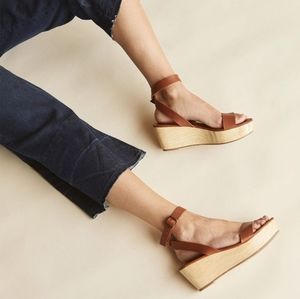 Nisolo Sarita platform wedge sandals size 7.5